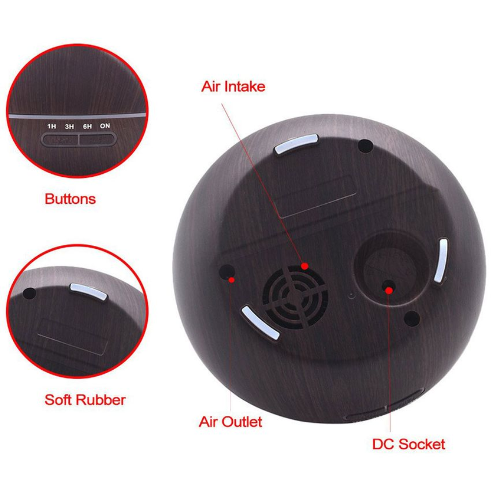 Humificador Volcan Difusor Aromaterapia